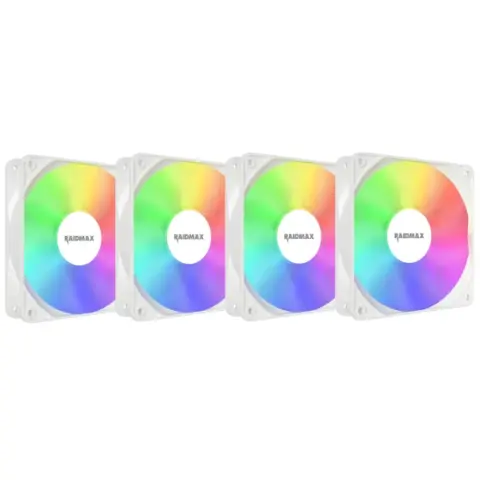 RAIDMAX X-AIR 120mm weiß 4-teiliges Set