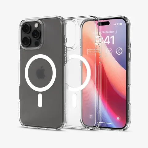SPIGEN Ultra Hybrid MagFit case Apple iPhone 16 Pro Max transparent