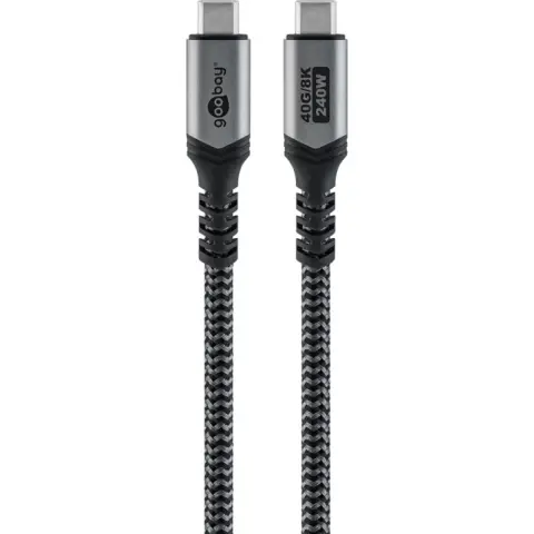 GOOBAY USB 4.0 Type C Összekötő Fekete 1m 74211