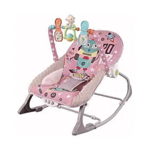 CHIPOLINO Baby Spa rezgő-zenélő pihenőszék 9 kg-ig - Pink