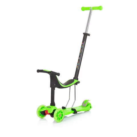 CHIPOLINO Multi Plus scooter with push handle green