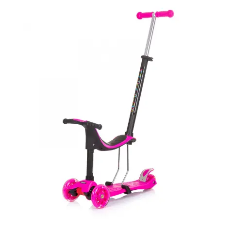 CHIPOLINO Multi Plus roller tolókarral rózsaszín