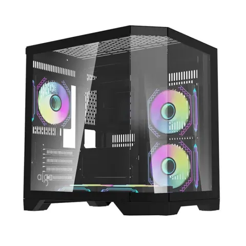 DARKFLASH FT350 black + 5 pcs ARGB fans