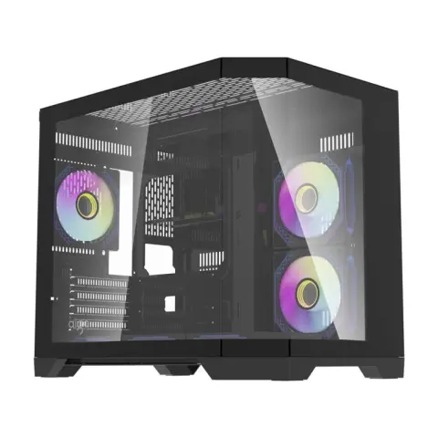 DARKFLASH FT418 black + 6 pcs ARGB fans