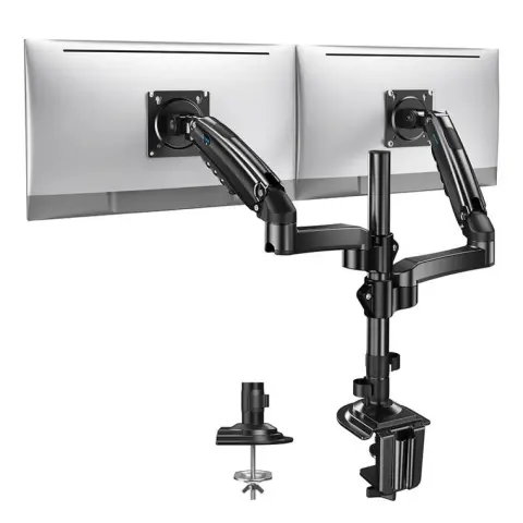 HUANUO HNDS8 Dual desk monitor mount 13-32" black