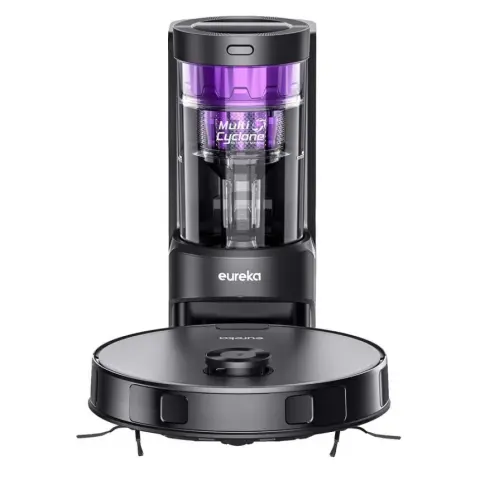 EUREKA VACUUMS E10S Robot porszívó ürítő állomással Fekete