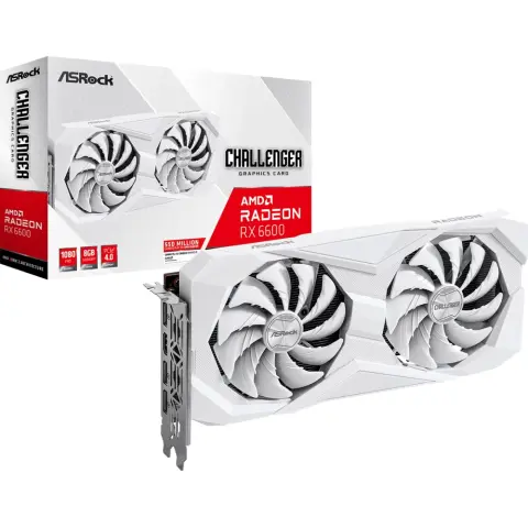 ASROCK Radeon RX 6600 8GB GDDR6 Challenger White PCIE