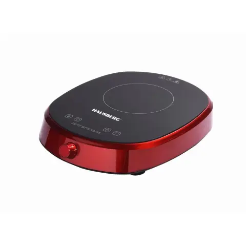 HAUSBERG HB-1527RS indukcijska kuhalna plošča z upravljanjem na dotik 2000W rdeča