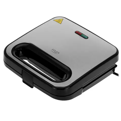 ADLER AD 3076 Szendvicssütő 1000W Ezüst/Fekete