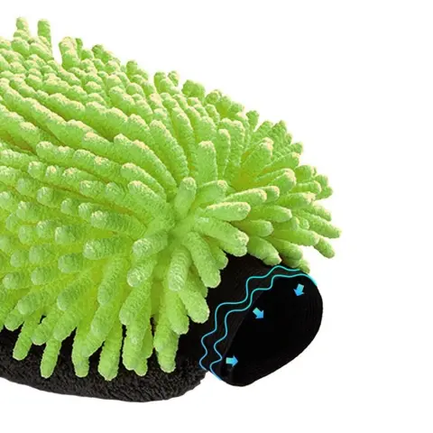 COLORWAY Microfiber car wash and polish glove double-sided
