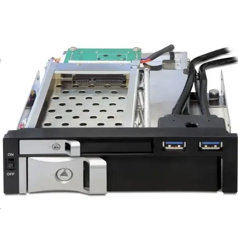 DELOCK 47209 5.25 Mobile Rack for 1 x 2.5 + 1 x 3.5 SATA HDD + 2 x USB 3.0 ports