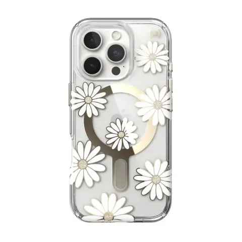 SPECK 150747-3257 Presidio Lux MagSafe ClickLock tok iPhone 16 Pro átlátszó-mintás