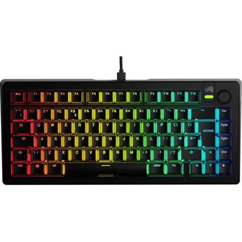GLORIOUS GMMK 3 75% Prebuilt UK Angol fekete