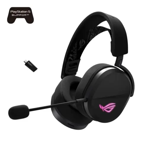 ASUS ROG Pelta Tri-mode RGB gaming headset fekete