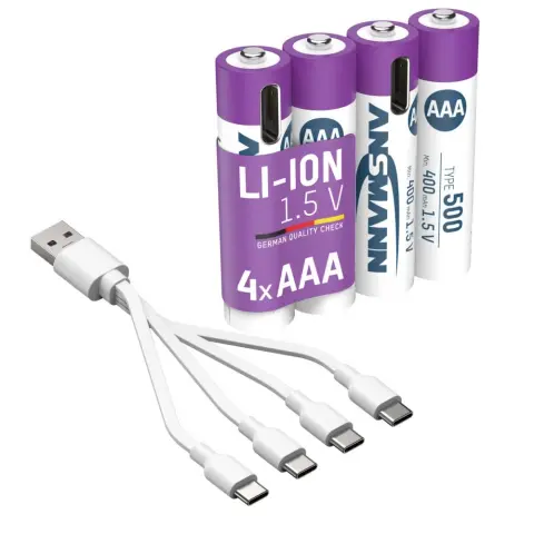 ANSMANN Premium Rechargeable mikro ceruza akku (AAA) 500mAh 4db
