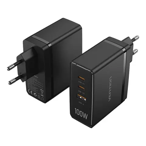 VENTION FEGB0 Wall Charger 100W fekete