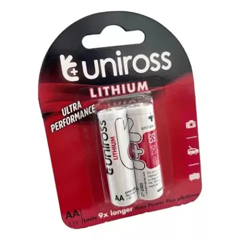 UNIROSS Lithium ceruza elem (AA) 2db