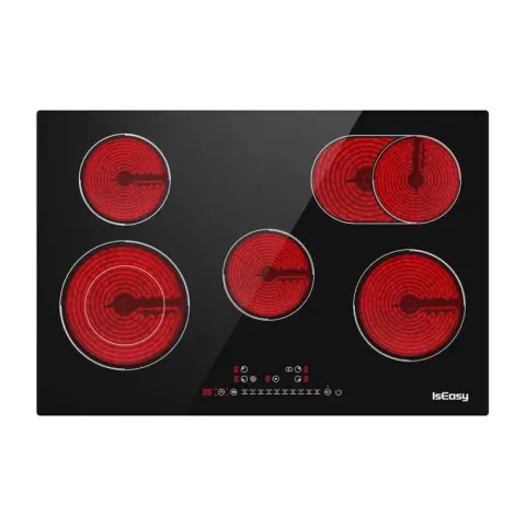ISEASY LT5-04 Induction Ceramic Cooktop 5 Zones Black