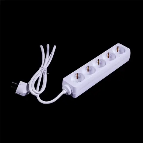 IRIS IEPS-5W-1.5M Extension cord distributor 5 outlet 1.5m white