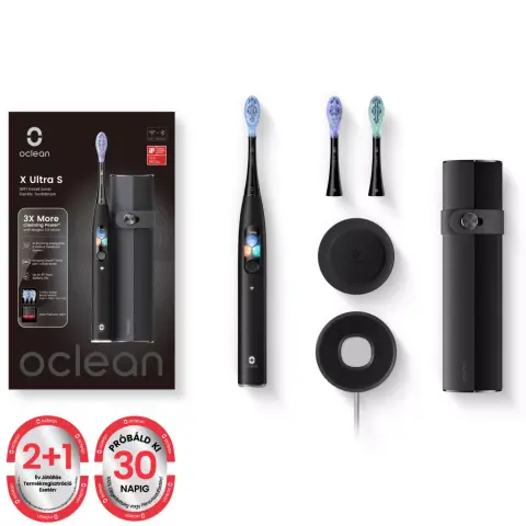 OCLEAN X Ultra Set Elektromos fogkefe készlet fekete