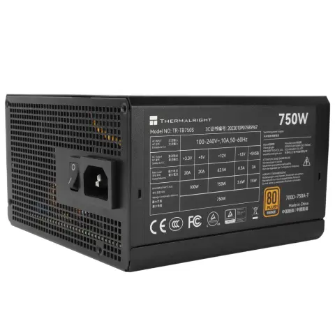 THERMALRIGHT TR-TB750S 750W 80 Plus Bronze tápegység