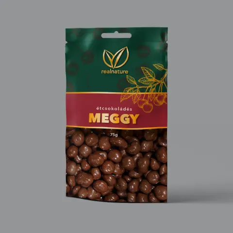 Real Nature étcsokoládés meggy 75 g