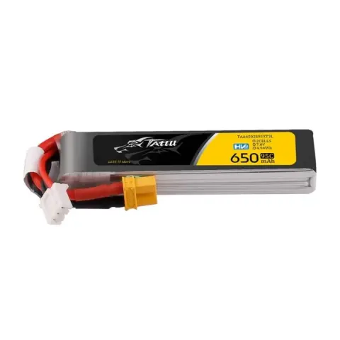 GENS ACE Tattu 2s 650mAh 95C 7.6V HV XT30 LiPo akkumulátor