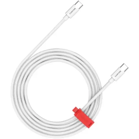 CANYON USB 2.0 Type C povezovalni kabel bel 1.2m CND-CC100AB12W