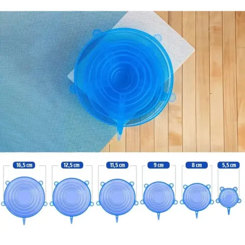 IRIS KT-490 silicone lid set 6 pcs