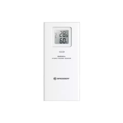 BRESSER BRE7009971 Precíziós hő- és páratartalom érzékelő Fehér