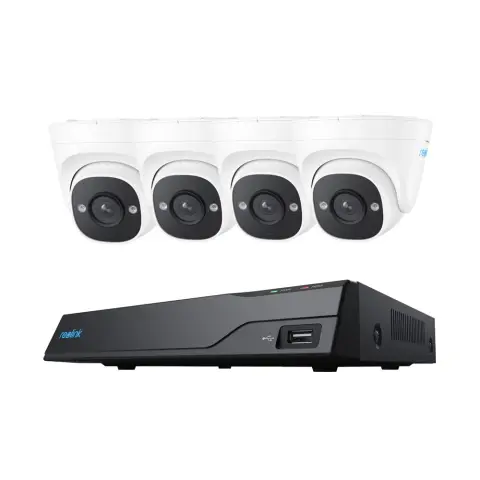 REOLINK NVS8-5MD4 5MP IP kamera szett 4 turret kamerával 4mm beépített 2TB HDD-vel