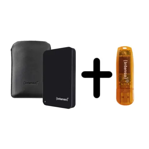 INTENSO Memory Drive bonuspack 1TB 2.5" USB 3.0 Fekete + 64GB Pendrive 6023690