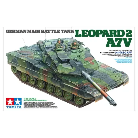 TAMIYA 1/35 Leopárd 2 A7V német tank modell