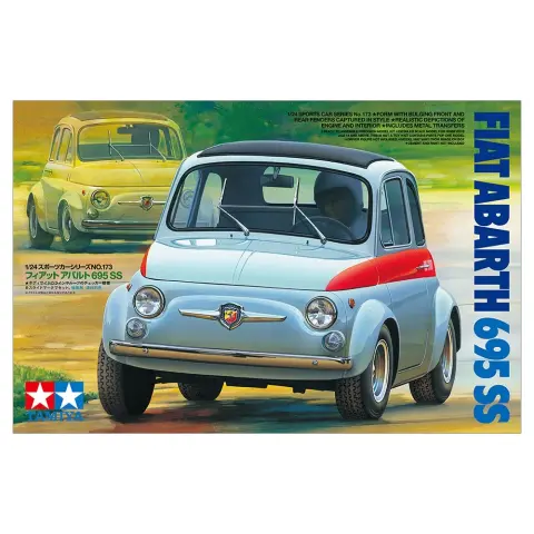 TAMIYA 1/24 Fiat Abarth 695 SS kocsi modell