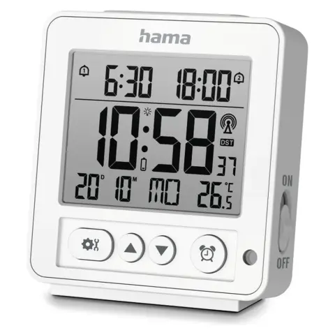 HAMA Rodosz alarm clock white