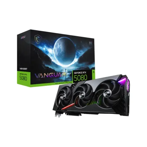 MSI VANGUARD SOC GeForce RTX 5080 16GB GDDR7 DLSS4