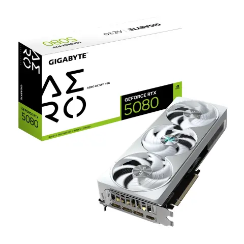GIGABYTE GV-N5080AERO OC-16GD AERO OC SFF GeForce RTX 5080 16GB GDDR7 DLSS4