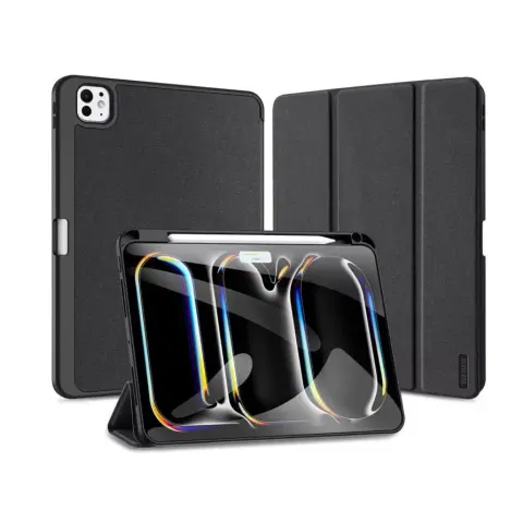 DUX DUCIS Domo Series tablet tok (Smart Case Pen) - Apple iPad Pro 11 (2024) - fekete