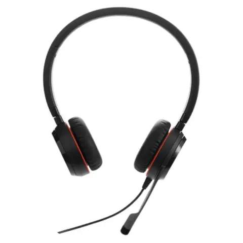 JABRA Evolve 20 SE Stereo MS USB C/A adapter fekete