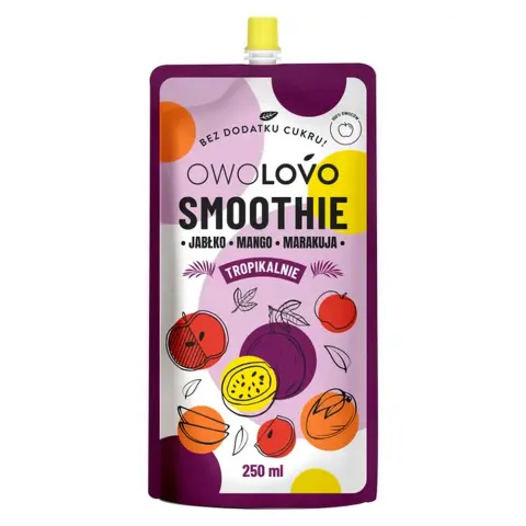 Owolovo gyümölcspüré alma-mangó-maracuja smoothie 200 g