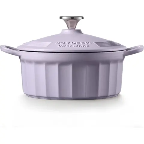 BUYDEEM CP521 Enamelled cast iron Dutch oven 2.9L Purple