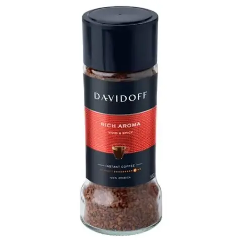 DAVIDOFF Rich Aroma instant coffee in glass jar 100 g