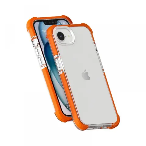 CELLECT Husă din silicon rezistentă la șocuri iPhone 16e portocalie