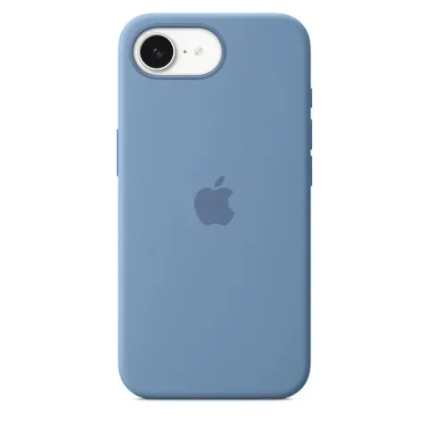 APPLE iPhone 16e silikonski ovitek zimsko moder