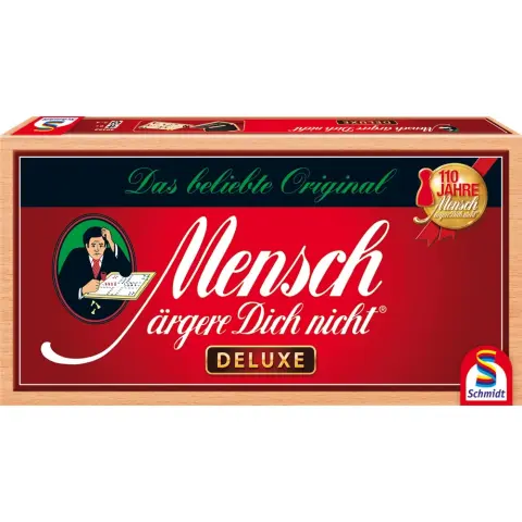 SCHMIDTSPIELE Mensch ärgere Dich nicht társasjáték deluxe kiadás NÉMET nyelvű