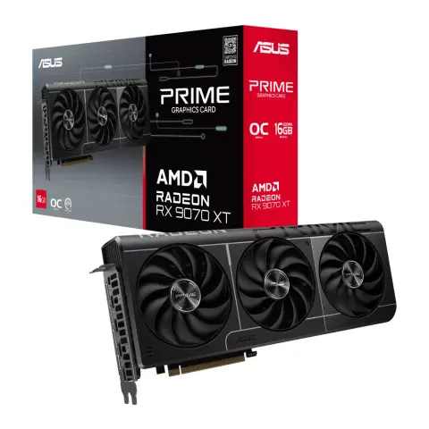 ASUS PRIME-RX9070XT-O16G Radeon RX 9070 XT 16GB GDDR6 Prime OC PCIE