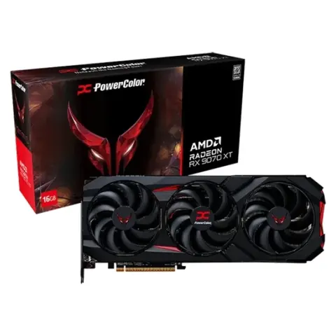 POWERCOLOR RX9070XT 16G-E/OC Radeon RX 9070 XT 16GB GDDR6 Red Devil PCIE