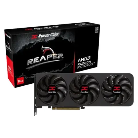POWERCOLOR RX9070XT 16G-A Radeon RX 9070 XT 16GB GDDR6 Reaper PCIE