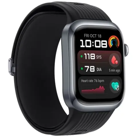 HUAWEI Watch D2 fekete alumíniumötvözet tok fluoroelasztomer szíj fekete