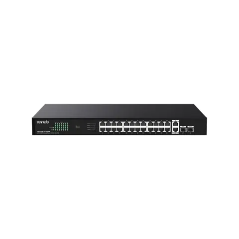 TENDA TEG1128P-24-250W 26GE+2SFP Ethernet Switch With 24-Port PoE